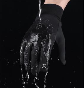 Gants de course de Motocross imperméables de haute qualité gants de moto de sport en polaire conception de doigts d'écran tactile pour le cyclisme en plein air - Product Image 3