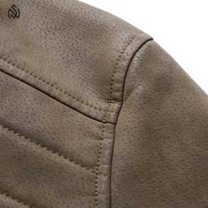 แจ็กเก็ตหนังแท้สำหรับผู้ชาย, แจ็กเก็ตเล่นกีฬาหนังแท้สำหรับผู้ชายกันน้ำได้สำหรับฤดูหนาว - Product Image 6