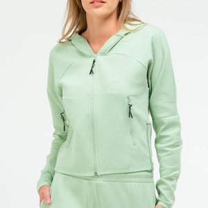 Nouvel ensemble de survêtement élégant avec logo personnalisé, sweat à capuche zippé et pantalon de jogging, ensemble 2 pièces pour femmes, survêtements 2026 - Product Image 6
