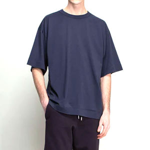 เสื้อยืดวินเทจของผู้ชายพิมพ์ลายออกแบบได้ตามต้องการผลกระทบจากกรดฟอกสีแสงแดดโอเวอร์ไซส์สไตล์ขาดๆน้ำหนักผ้าฝ้าย100% - Product Image 5