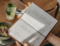 Porta Menu in Plastica e Acrilico per Ristoranti e Bar, Espositore per Lista Vini e Menu di Cibo e Bevande Utilizzato negli Hotel