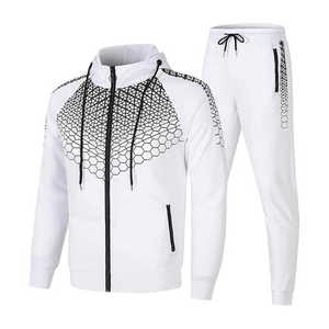 Ropa deportiva Gym 100% Fitness Fleece Training Chándales para Unisex Conjunto de dos piezas chándal, 100% algodón - Product Image 1