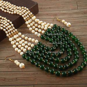 Producto más vendido de collar de resina y madera de alta calidad del fabricante indio disponible a granel - Product Image 2