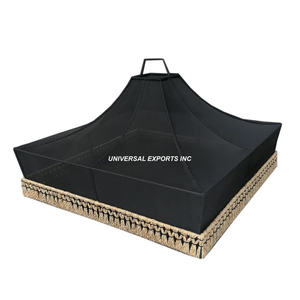 Bandeja de servicio de ratán de lujo, plato de servicio de diseñador de forma cuadrada, bandeja de servicio decorativa de Venta caliente - Product Image 3