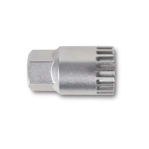 Zócalo de extracción de soporte inferior niquelado BETA de 20 muescas con pasador central Categoría de producto Piezas de bicicleta - Product Image 1