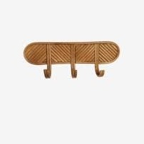 Minimalist Eco-Friendly Rattan Bamboo <b>Wooden</b> <b>Hangers</b> for Baby Kids Home Decor <b>Clothes</b> <b>Hangers</b> - Product Image 3