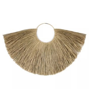 ของตกแต่งผนังสไตล์โบโฮจากหญ้าทะเลธรรมชาติ งานถักมือรูปพัด สำหรับตกแต่งบ้าน ผลิตในเวียดนาม - Product Image 2