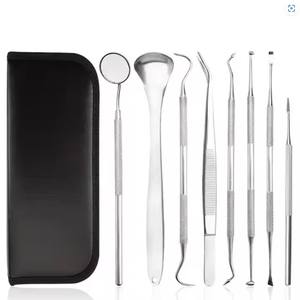 ชุดอุปกรณ์ทำความสะอาดฟันด้วยมืออุปกรณ์กำจัดคราบจุลินทรีย์สแตนเลสสำหรับชุดเครื่องมือผ่าตัดพื้นฐานด้านสุขอนามัยฟันของผู้ผลิต - Product Image 2