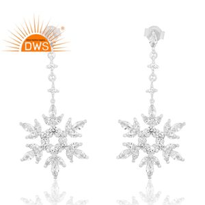 Hot Design 925 Sterling Silver Natural Cz Gemstone Boucle d'oreille Bijoux personnalisés pour les femmes Cadeau pour elle - Product Image 1