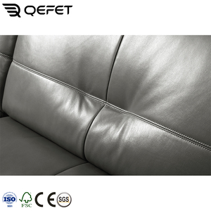 Salon de luxe <span class=keywords><strong>moderne</strong></span> canapé en cuir véritable sans fonctions conçu pour la détente et la lecture - Product Image 4