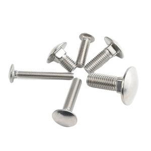 Pernos de carro de acero inoxidable, cuello cuadrado redondo/cabeza de seta con acabados galvanizados y pulidos chapados en zinc - Product Image 1