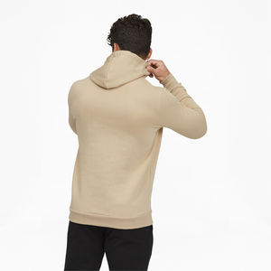 Hoodies Wholesale Customized Embroidered Logo design Premium 100% Cotton Drawstring Plain khaki Oversized <b>Pullover</b> <b>men</b> Hoodies - Product Image 2