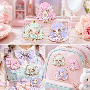 Pins en émail dur personnalisés Kawaii Anime, badges de revers mignons Chibi pour sac à dos, veste, sac Ita, cadeaux de collection personnalisables - Product Image 4