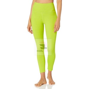 Venta al por mayor de cintura alta gimnasio Legging para las mujeres transpirable de punto Yoga Leggings tejido - Product Image 4