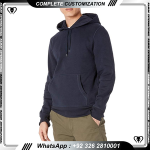 Sweats à capuche respirants pour hommes de haute qualité avec logo personnalisé et tenue décontractée pour l'hiver Techniques brodées de couleur unie - Product Image 4