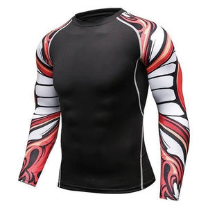 Oem Service Custom Design Low MOQ <b>MMA</b> <b>Rash</b> <b>Guard</b> Factory Price Comfortable Wear Men <b>MMA</b> <b>Rash</b> <b>Guard</b> - Product Image 2