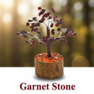 Superbe arbre d'agate incroyable 60 puces grenat pierre cristal Figurine décor à la maison amour Chakra Feng Shui pierre semi-précieuse artisanat - Product Image 1