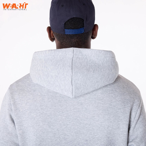 Sudadera con capucha de mezcla de algodón informal para hombre, sudadera básica de manga larga de lana cálida de invierno con bolsillo, ropa de calle, Top de gran tamaño - Product Image 2