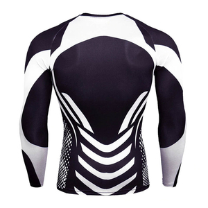 100% poliéster impermeable personalizado impreso Rash Guard secado rápido hombres protección solar ropa Slim Fit compresión Rash Guard - Product Image 4