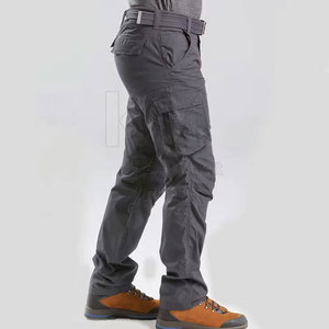 กางเกงคาร์โก้ผู้ชายเอวกลาง น้ำหนักเบา ใส่ได้หลากหลาย ดีไซน์สบายๆ สำหรับใช้งานกลางแจ้งในเมืองแบบลำลอง - Product Image 2