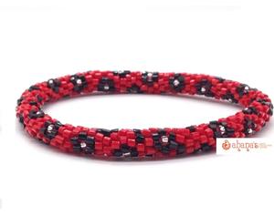 Pulseras de cuentas de cristal exquisitas para uso diario, brazaletes hechos a mano en Nepal, joyería duradera de la más alta calidad, aniversario - Product Image 1