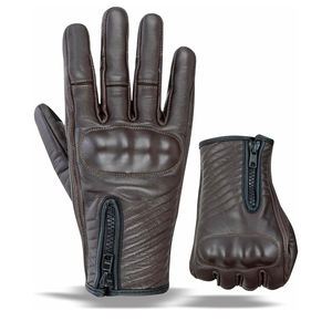 Gants de course de moto pour hommes et femmes, gants en cuir de protection imprimés pour équipe de motocross, gants de moto pour adultes - Product Image 1