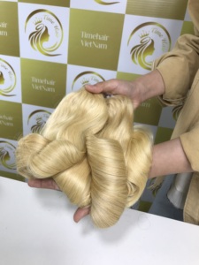 ผมต่อแบบชาวเวียดนาม100% ผมตรงนุ่มเงางามสองชั้นสีน้ำตาลสำหรับผู้หญิงผิวดำ - Product Image 3