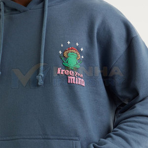 Sweat-shirts à capuche pour hommes, prix d'usine, coupe-vent, impression en relief, best-seller, en coton, impression en relief - Product Image 6