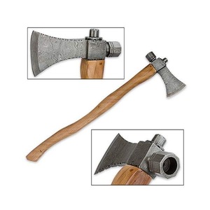 Wholesale Customized Bulk Orders OEM ODM Service Steel Axe With Wood <b>Handle</b> Stainless Steel Axe Head for Camping Cutting Hatchet - Product Image 1