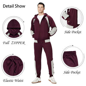 Nuevo Chándal Liso Personalizado con Diseño Superior, Chándal Masculino Más Vendido, 100% Algodón, Dos Piezas - Product Image 4