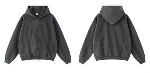 Sudaderas con capucha Fabricante de alta calidad Ácido Wahs Desgastado 100% algodón Sudaderas con capucha de lavado ácido desgastado de alta calidad - Product Image 3