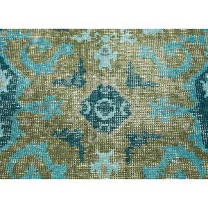 Erbe Green Hand Knotted Wool <b>Rug</b> PKWL-8002 9x12 <b>Boho</b> Medallion Pattern for Living Room Decorations Jaipur <b>Rugs</b> - Product Image 3