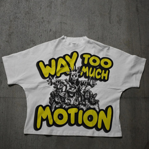 เสื้อยืดครอปของผู้ชายแบบสั่งทำเสื้อยืดผ้าฝ้าย100% 300Gsm สตรีทแวร์ผ้าฝ้าย100% สั้นพิมพ์ลายสกรีน - Product Image 5