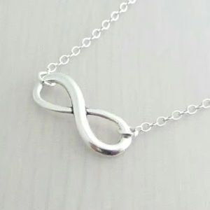 Pulsera infinita de plata de ley para mujer, cadena ajustable, joyería minimalista, regalo de amistad - Product Image 5