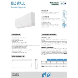 Unité de Ventilation Murale Olimpia Splendid Bi2 Wall SLW 600 avec Vannes Bidirectionnelles et Contrôle TR pour Systèmes CVC - Product Image 2