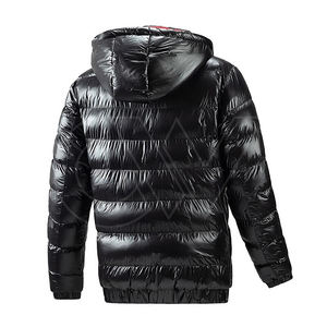 Nuevo diseño personalizado de entrenamiento para hombre, chaqueta acolchada de invierno con capucha, chaqueta ligera de plumón de pato a prueba de viento - Product Image 6