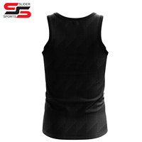 Camiseta sin mangas de maratón ligera para correr personalizada, camiseta sin mangas para hombres y mujeres, estampado de poliéster 100%