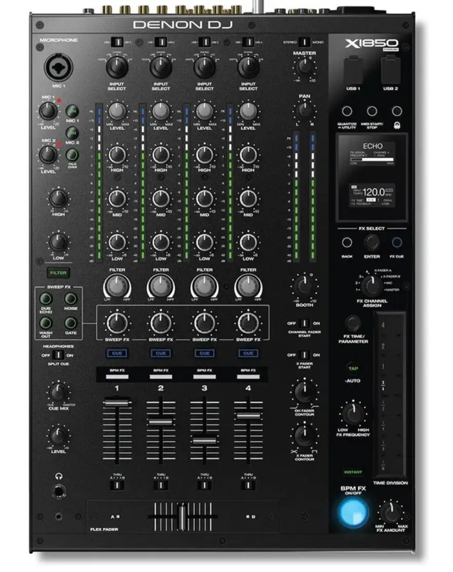 Baru tiba baru Denon DJ X1800 MCX8000 Prime-profesional 4-Channel DJ Mixer DJ