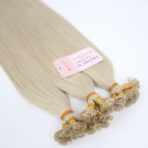 ผมต่อแบบเรมี่ปลายแบนยาว22นิ้วทำจากเคราตินย้อมผมมนุษย์สี60 - Product Image 4