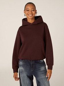 Sudadera con capucha cuadrada de moda para mujer, Sudadera con capucha de lana cálida, perfecta para Otoño e Invierno - Product Image 3