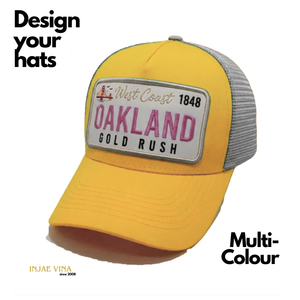 Casquette de baseball sportive à 5 panneaux en maille respirante, avec logo brodé 3D personnalisé et étiquette personnalisée, fabriquée au Vietnam - Product Image 1