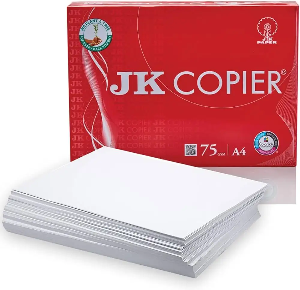 थोक सुपर व्हाइट जेके कॉपियर पेपर ए4 80जीएसएम आपूर्तिकर्ता बिक्री के लिए थोक आपूर्ति/गर्म बिक्री जेके कॉपियर ए4 ए3 कॉपियर