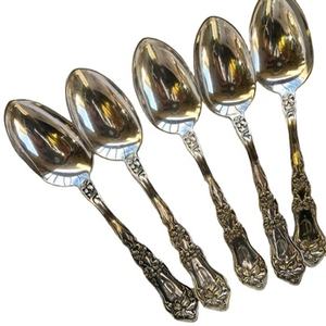 Ensemble de 5 couverts en acier inoxydable Design vintage cuillère de mariage de l'Inde idéal cuisine de table Dai;y utiliser des accessoires de coutellerie - Product Image 1