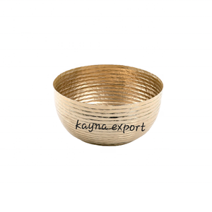 Bol fantaisie en métal plaqué or de nouvelle collection bol de décoration de table et de bureau nouveau design bol de service à fruits - Product Image 1