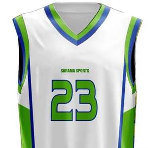 Camiseta de baloncesto sublimada al por mayor logotipo bordado personalizado conjunto de uniforme de baloncesto clásico - Product Image 4