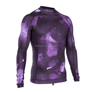 Mma Bjj Rash Guard construido para la comodidad y la resistencia con estampado sublimado y estilos de manga Kimono De Jiu Jitsu - Product Image 2