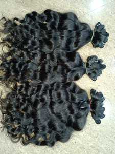 ผมต่อแบบนุ่มเงางามทนทานต่อผมมนุษย์ชาวอินเดียบริสุทธิ์เครื่องวาดเส้นผมบริสุทธิ์บริสุทธิ์บริสุทธิ์แบบ100% - Product Image 3