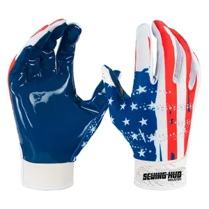 Gants professionnels de football américain légers à paume collante Gants de récepteur de football de performance pour les jeunes adultes et les enfants - Product Image 1