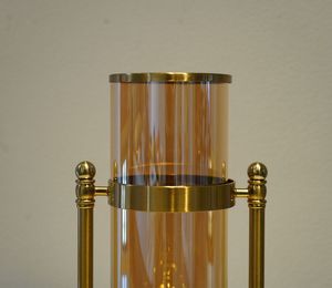 Décoration de la maison, chambre à coucher, coin bureau, Navratri, objet de décoration Diwali, cadre en métal, articles en verre, vase pour fleurs en pot non inclus - Product Image 1