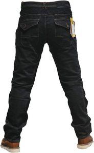 Jeans de protection moto D-Ride avec genouillères plissées, protections CE, respirant, séchage rapide, en polyester/coton, toutes saisons - Product Image 4